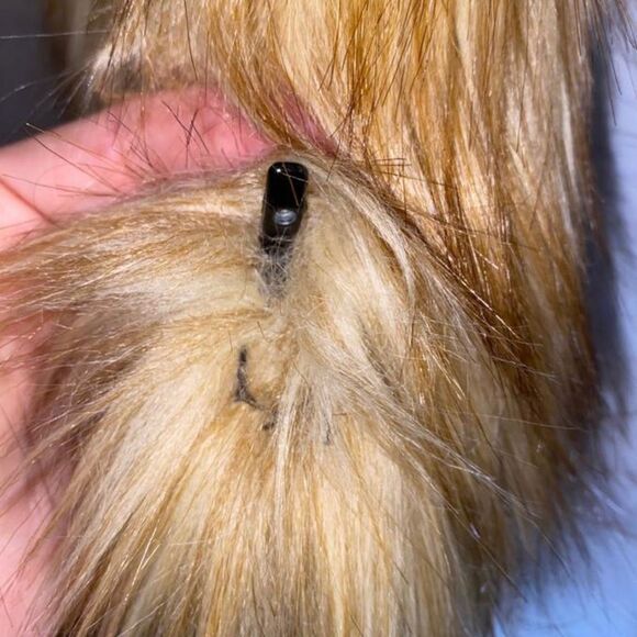 Donna Slayers Fabulous Furs Red Fox Faux Fur Shawl Collar Coat Large - Picture 8 of 13